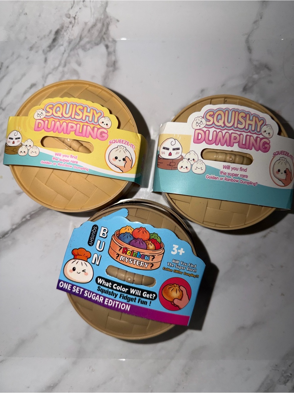 Squishy Dumpling Surprise Toy  (Set of 3)